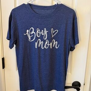 Blue 'Boy Mom' Kids T-Shirt